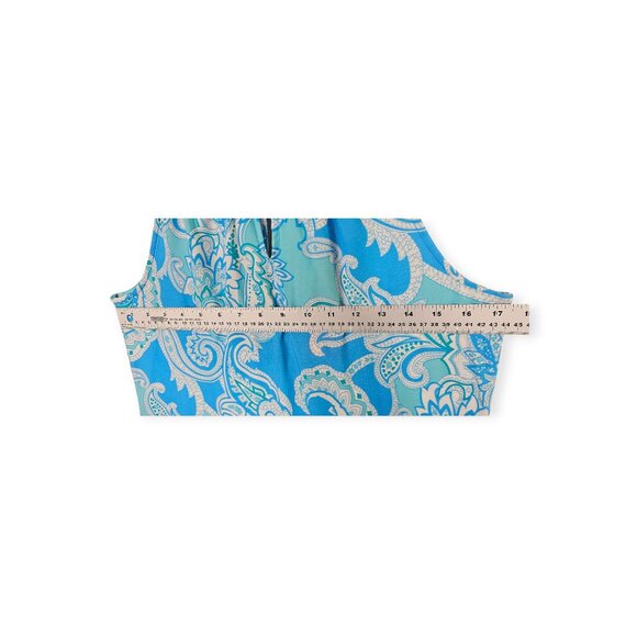 🛍️ Jude Connally Paisley Halter Dress - Women's Small - NWT Blue Multicolor - Picture 2 of 7